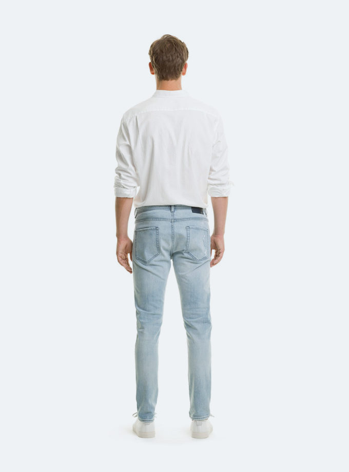 Slim Trapered Rip Jeans